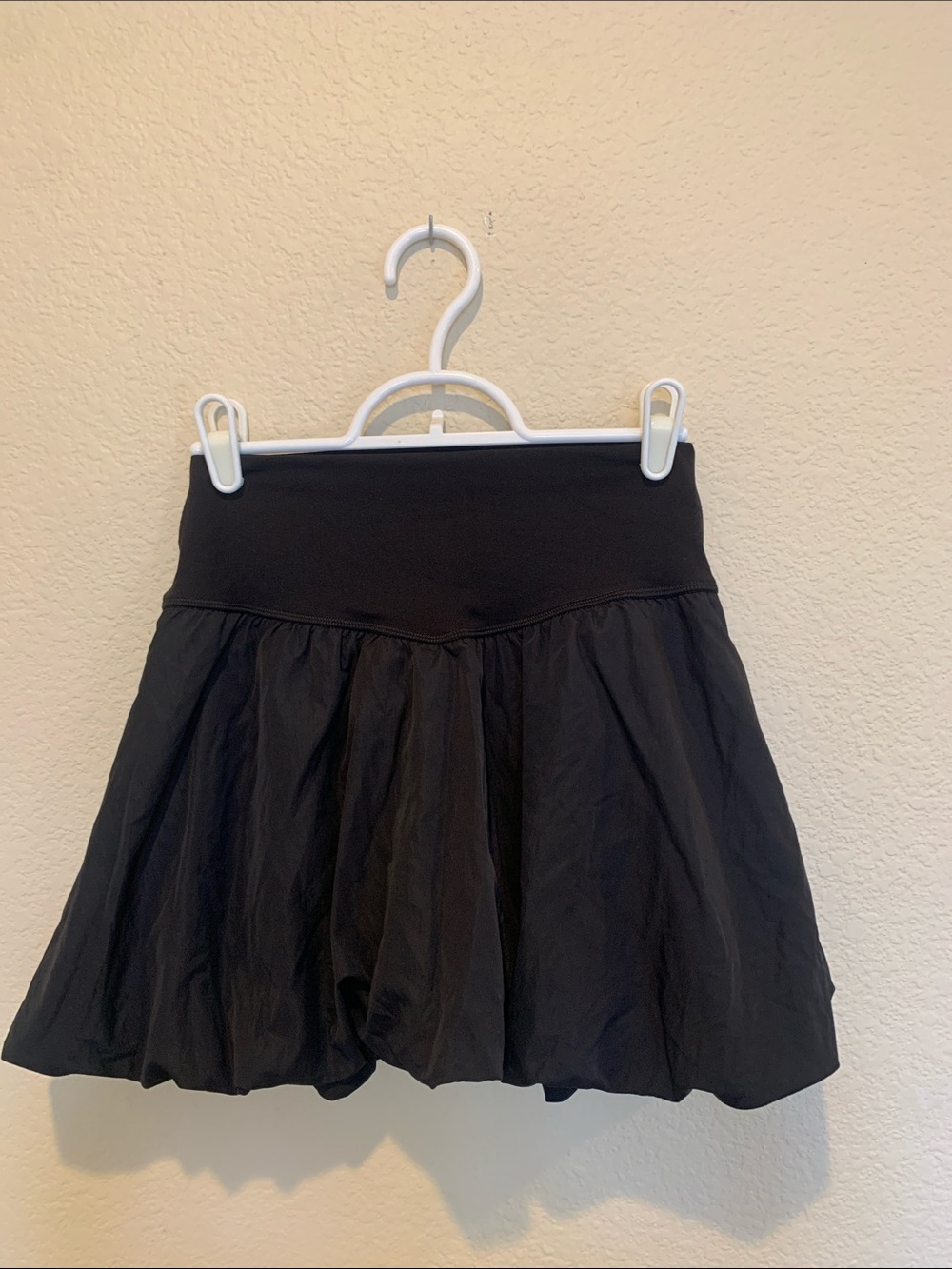 aerie Black Bubble Skort with Wide Waistband NWOT
